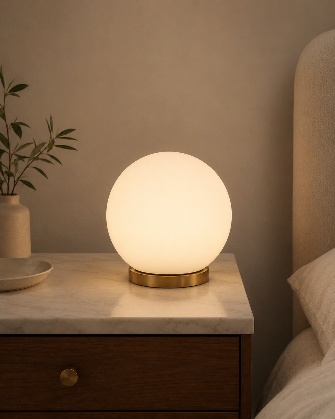 Mira Globe Bedside Lamp