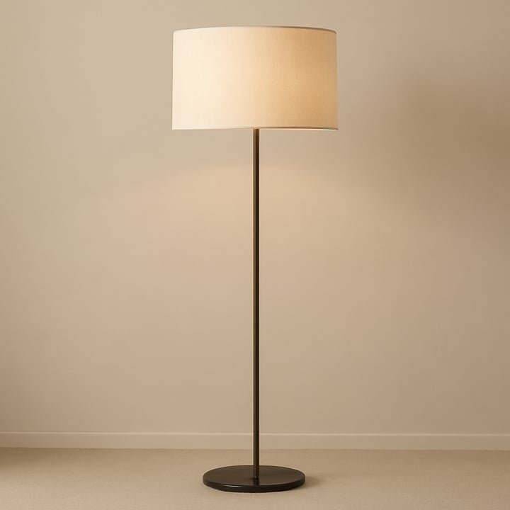 Layerhue Linen Halo Floor Lamp