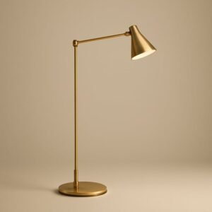 Layerhue brass rail reading lamp