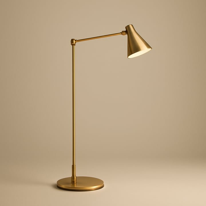 Layerhue brass rail reading lamp